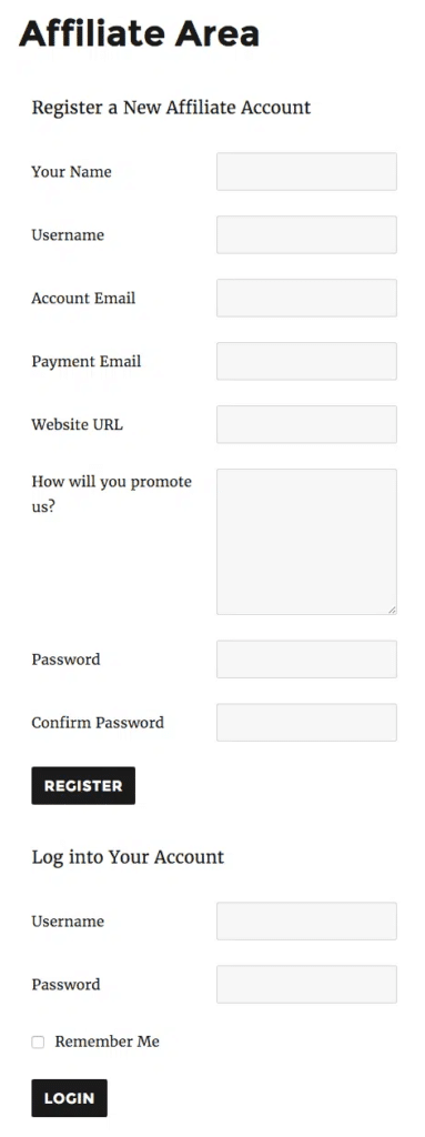 AffiliateWP Forms
