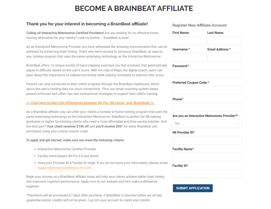 WooCommerce affiliate form registration