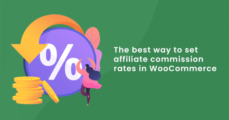 Featured image for a guide on how to set affiliate commission rates in WooCommerce