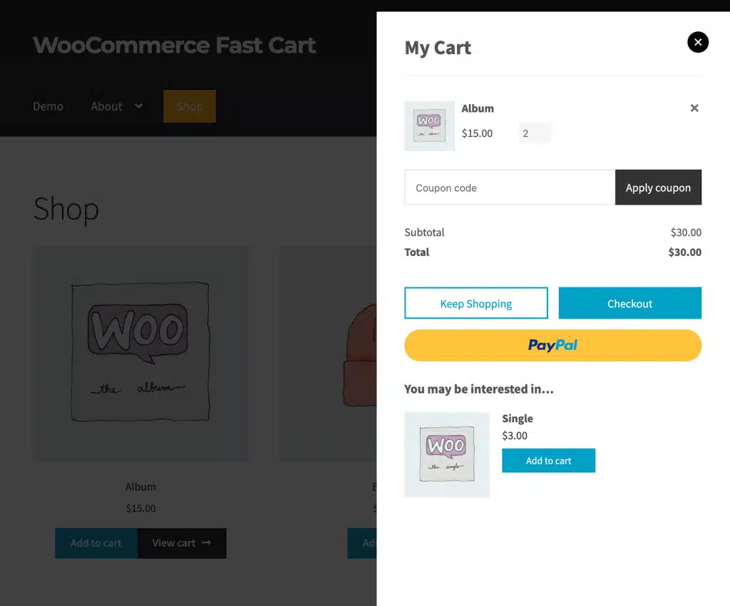 WooCommerce Fast Cart